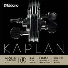 Cordes D'Addario Kaplan Golden Spiral Solo pour violon