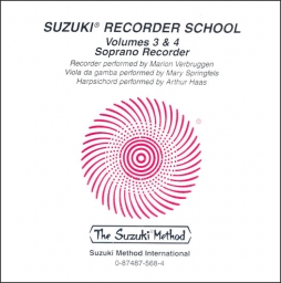 Suzuki Recorder School - Soprano Recorder - CD Volume 3-4
