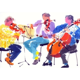 Carte - "String Trio" par Mary Woodin 
