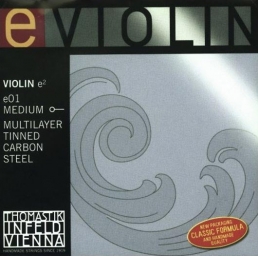 Violin E String Tin, Ball and Loop (e01) - medium - 4/4