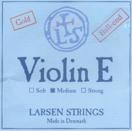 Larsen Violin Gold E String, Ball - medium - 4/4