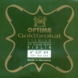 Goldbrokat Premium 24 Carat Gold Violin String - E 27 - 4/4 Ball