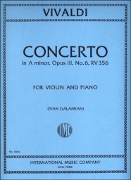 Concerto in A- Op.3 No.6 RV356