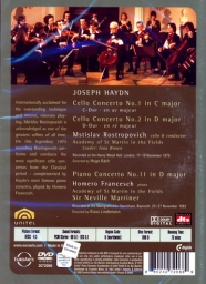Haydn: Cello Concertos Mstislav Rostropovich DVD