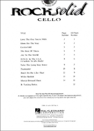 Rock Solid Cello, 11 Solo Arrangements with CD