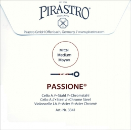 Pirastro Passione Cello A String - medium - 4/4