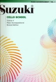 Suzuki Cello School - Volume 4 - Piano Accompaniment - Book