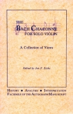 The Bach Chaconne For Solo Violin