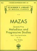 Seventy-Five Melodious and Progressive Studies Op.36 Book I