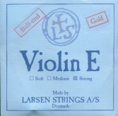 Larsen Violin Gold E String, Ball - strong - 4/4