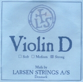 Larsen Violin Aluminum D String - strong - 4/4