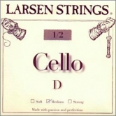 Larsen Fractional Cello D String - medium - 1/2