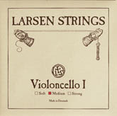 Larsen Fractional Wire Core Cello Silver G String - medium - 1/4