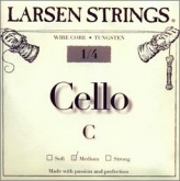 Larsen Fractional Wire Core Cello C String - medium - 1/4