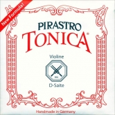 Tonica Violin Silver D String - stark - 4/4 (New Formula)
