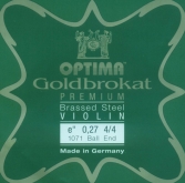 Goldbrokat Premium Brassed Steel Violin String - E27- 4/4 - Ball
