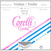 Corelli Crystal Violin E String, Ball - medium - 4/4