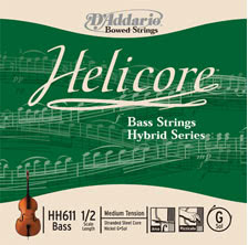 Cordes D'Addario Helicore Hybrid pour contrebasse