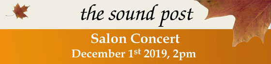 The Sound Post 2019 Salon Concert Header