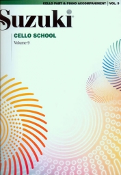 Suzuki Cello School - Volume 9 - Cello Part - Book