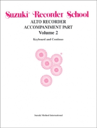 Suzuki Recorder School - Alto Recorder - Volume 2 - Piano Accomp