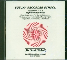 Suzuki Recorder School - Soprano Recorder - CD Volume 1-2
