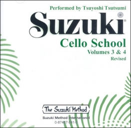 Suzuki Cello School - Volumes 3-4 - CD (Rev. Edition)