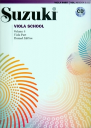 Suzuki Viola School - Volume 4 - Viola Part - Book and CD