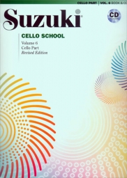 Suzuki Cello School - Volume 6 - Cello Part - Book and CD