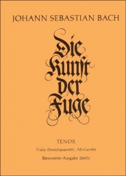 The Art of Fugue - Tenor