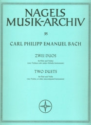 Bach C.P.E. - Two Duets for Flute and Violin (BAR)