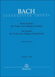 Six Sonatas for Violin and obbligato Harpsichord - Parts