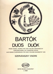 Bartók - Duos for Two Violins from Choral Works (EMB)