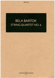 Bartók - String Quartet No. 6 - Study Score (B&H)