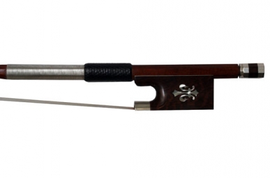 Brazilian Silver Mounted Violin Bow - Snakewood Frog - 4/4