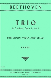 Trio in C minor, Op. 9 No. 3 - Parts