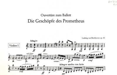 Prometheus Overture Op.43, Violin I Part Prometheus Overture Op.43, Violin I Part