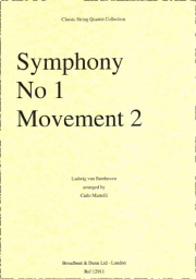 Beethoven - Symphony No. 1, Mov. 2 for String Quartet