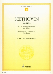 Beethoven - Violin Sonata in D major, Op. 12 No. 1 (SCHOTT) Beethoven - Violin Sonata in D major, Op. 12 No. 1 (SCHOTT)