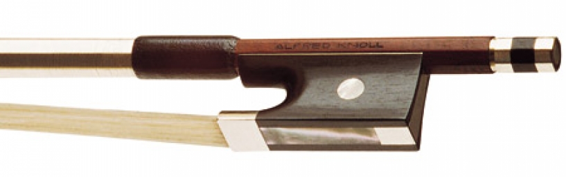 Knoll Pernambuco Nickel Mounted Violin Bow - 1/2