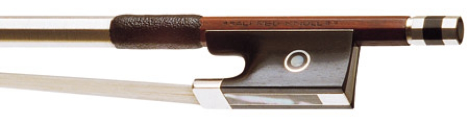 Knoll Round Pernambuco Silver Mounted Violin Bow - 4/4