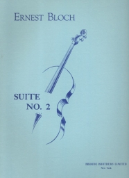 Bloch - Suite No. 2 for Cello Solo (BROUDE)