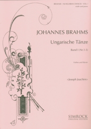 Brahms - Hungarian Dances for Violin and Piano Vol. 1 (SIM)