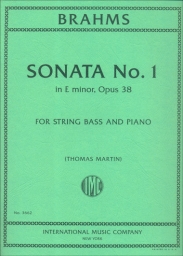 Brahms - Cello Sonata in No.1 in E minor Op. 38 for Bass (INT)