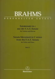 Sonata Movement in C minor from the F.A.E. Sonata