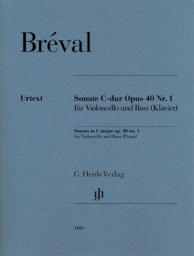 Breval - Sonata In C Major Op. 40 No.1 for Cello and Bass (HEN)