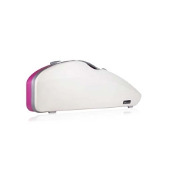 Bam Bonbon Hightech Contoured Violin Case - 4/4 - White-Violet