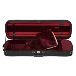 Eastman Oblong Violin Case - Black/Red - 4/4
