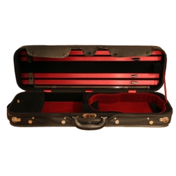 Tempo Classic Violin Case - Black/Red - 4/4