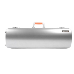 Bam La Defense Hightech Oblong Violin Case -Brushed Aluminium